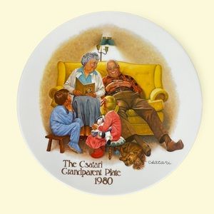 The Csatari Grandparent Plate 1980
